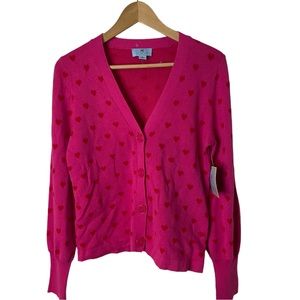 New! Valentine's Day Cardigan with Hearts